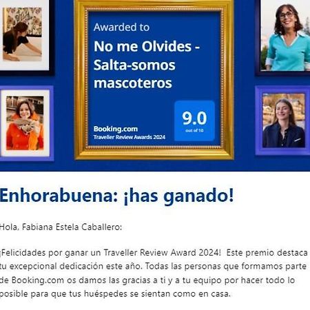 No Me Olvides -Salta-Somos Mascoteros Lejlighed Eksteriør billede