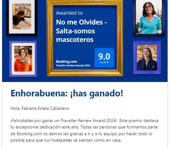 No Me Olvides -Salta-Somos Mascoteros Lejlighed Eksteriør billede